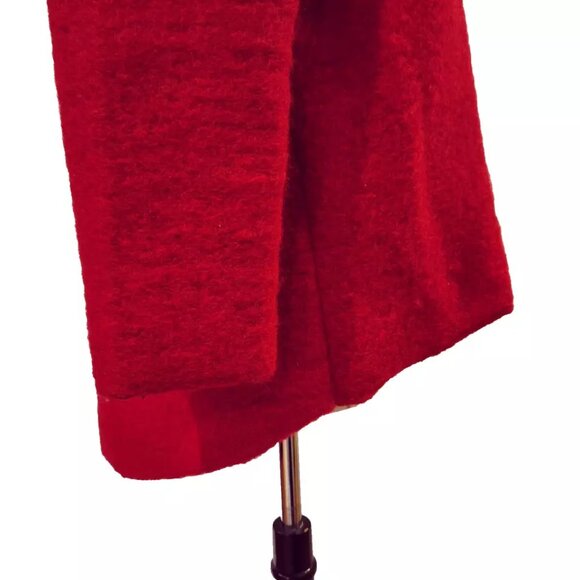 MARISA & MARIE Italy Deep Red Wool Blend Cardigan Sweater - Light Jacket Medium - Picture 5 of 8